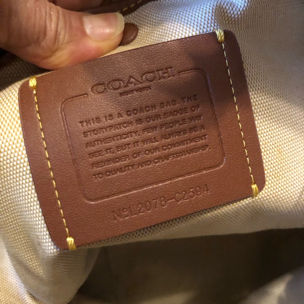 COACH Bea Colorblock Soft Leather Tote Bag - Picture 13 of 13